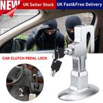 Brake Clutch Pedal Lock Car Anti-Thef Adjustable Security Device Stainless UK