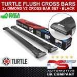 FITS VW T5 T6 Transporter Cross Bars Set - BLACK Fits Roof Bar Rails OEM QUALITY