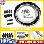 Universal 5m DIY Throttle Cable Kit Nipples Ferrules Motorcycle Long-Lasting New