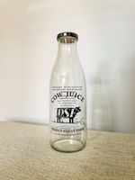Cow Juice Milk Bottle - Jeremy Clarkson’s Diddly Squat Farm - Glass New 