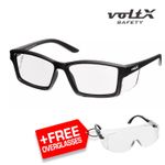  voltX VISION READERS Full Lens Magnified Reading Safety Glasses - UV400 Class 1