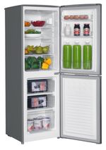 Cookology 50/50 Fridge Freezer 142L Freestanding 48cm - Inox CFF1425050IX