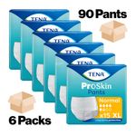 90x TENA Proskin Pants Normal Extra Large - 6 Packs of 15 Incontinence Pants XL