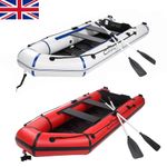 10ft Portable Inflatable Assault Boat,Rafting Fishing Boat Kit, Max Load 330kg