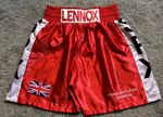 Lennox Lewis Signed Autograph Boxing Shorts / Trunks with AFTAL COA