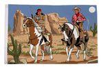 Cowboy and Indian Flag (5ft x 3ft)