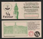 United Kingdom  Calderdale 1/4 Favour UNC Local Currency Transition Banknote RED