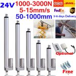 1000N 1500N 3000N Electric Linear Actuator Cylinder Lift Stroke 50-1000mm DC 24V