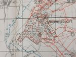 WW1 SOMME TRENCH MAP (SERRE, 4 GOSPEL COPSES, GOMMECOURT, MONCHY-AU-BOIS etc)