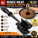 1x Non Stick Mince Meat Masher Beef Ground Chopper Resistant Heat Potato Masher
