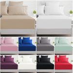 Extra Deep Fitted Sheet 40CM Ultra Soft Bed Sheets Single Double King Super King