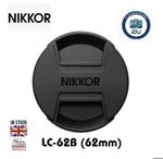 NIKKOR 62mm Lens Cap Replacement for Nikon Camera LC-62B Snap-On Centre-Pinch