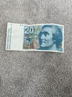 Switzerland 20 Swiss Francs Banknote  Horace-Benedict de Saussure 6th Series