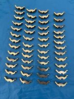 52 Antique Solid Brass Stair Carpet Rod Brackets Heavy Quality 26 Pairs 