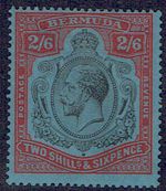 BERMUDA 1924-32 2/6 black and carmine - 42198