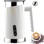La Creme 4 in 1 Electric Milk Frother & Hot Chocolate Maker, 350ml, Cappuccino