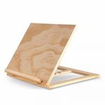 Foldable Tabletop Easel Anti-Slip Beech Wood Easel Portable for Studio