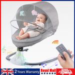 Bluetooth Electric Baby Swing Infant Cradle Bouncer Rocker Chair Music Remote Sa