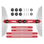 A Set Stair Tread Template Tool Length Adjustable 11in-60in Measuring Jig Gauge