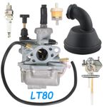 LT80 Carburettor Fuel Tap Petcock Intake Manifold for Suzuki Quadsport 1987-2006