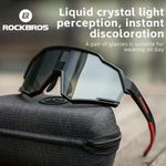 ROCKBROS Intelligent Cycling Sunglasses Photochromic Liquid Crystal Lens Goggles