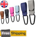 2X Leather Buggy Clips Pram Hooks for Bags Baby Pushchair Clips Stroller Hooks