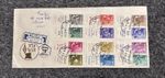 1956 ISRAEL 12 TRIBES FDC REGISTERED COVER