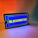 Iconic Blockbuster Ticket Lightbox Sign – Retro 90s LED Lightbox