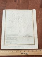 Original 1854 Florida Turtle Harbor Map