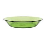 DURALEX LYS Green tempered glass SOUP PASTA bowls plates 19cm box of 6