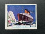 RARE DC THOMSON FAMOUS SHIPS TITANIC CARD.