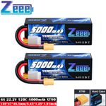 2x Zeee 6S 5000mAh LiPo Battery 22.2V 120C XT90 for RC Car Jet Airplane Heli UAV