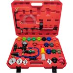 34pcs Radiator Cooling System Pressure Tester Coolant Purge Refill Vacuum Kits