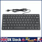 10 inch Ultra Thin 78 Keys Wired Keyboard Mini USB Slim PC Keyboard Keypad