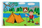 Camping Tent Flag (5ft x 3ft)