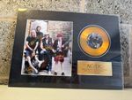HWC Trading A3 framed AC/DC memorabilia display features a printed autographed p
