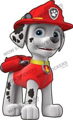 Marshall Paw Patrol sticker Character trailer Ice Cream Van decal (choose size