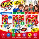UNO Card Game Single 2 Pack Buy 2 Get 1 Free Family Kids Adults Party Gift Fun