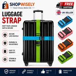 Adjustable Strong Extra Safety Travel Suitcase Luggage Baggage Straps Tie Belt