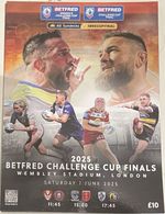 BETFRED RUGBY LEAGUE CHALLENGE CUP FINAL 2025 Warrington v Hull KR programme 