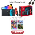 Nintendo Switch OR OLED Console  + Mario Kart 8 + Minecraft + includes joycons