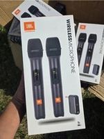 JBL Wireless Microphone System Set - 2 Pack for Karaoke Singing Cordless Mic New