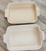 2 x Vintage Le Creuset France  Stoneware Rectangular Dishs