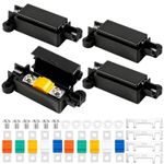 4PCS Midi Fuse Holders with 10Pcs 30/40/60/80/100Amp Fuses