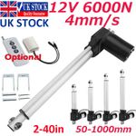 6000N Linear Actuator 12V DC Electric Linear Motor for Door opener 50-1000mm UK