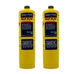 2 X Map Plus Disposable Cylinder Bottle 400g Cartridge for Blow Torch Jet Burner