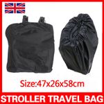 Black Travel Bag Cover Storage for Carry on Luggage Suit For Baby Stroller Pram