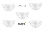 5 x 2800ml Large Salad Serving Bowls Clear Hard Plastic Party Home Kitchen Bowl