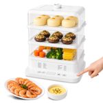 3 Layers Electric Food Steamer 800W  Healthy Food Tray 22L  Multi-cooker