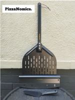 PizzaNomics 12 Inch Perforated Pizza Peel & Pizza Rocker & Slice Server Set *UK*